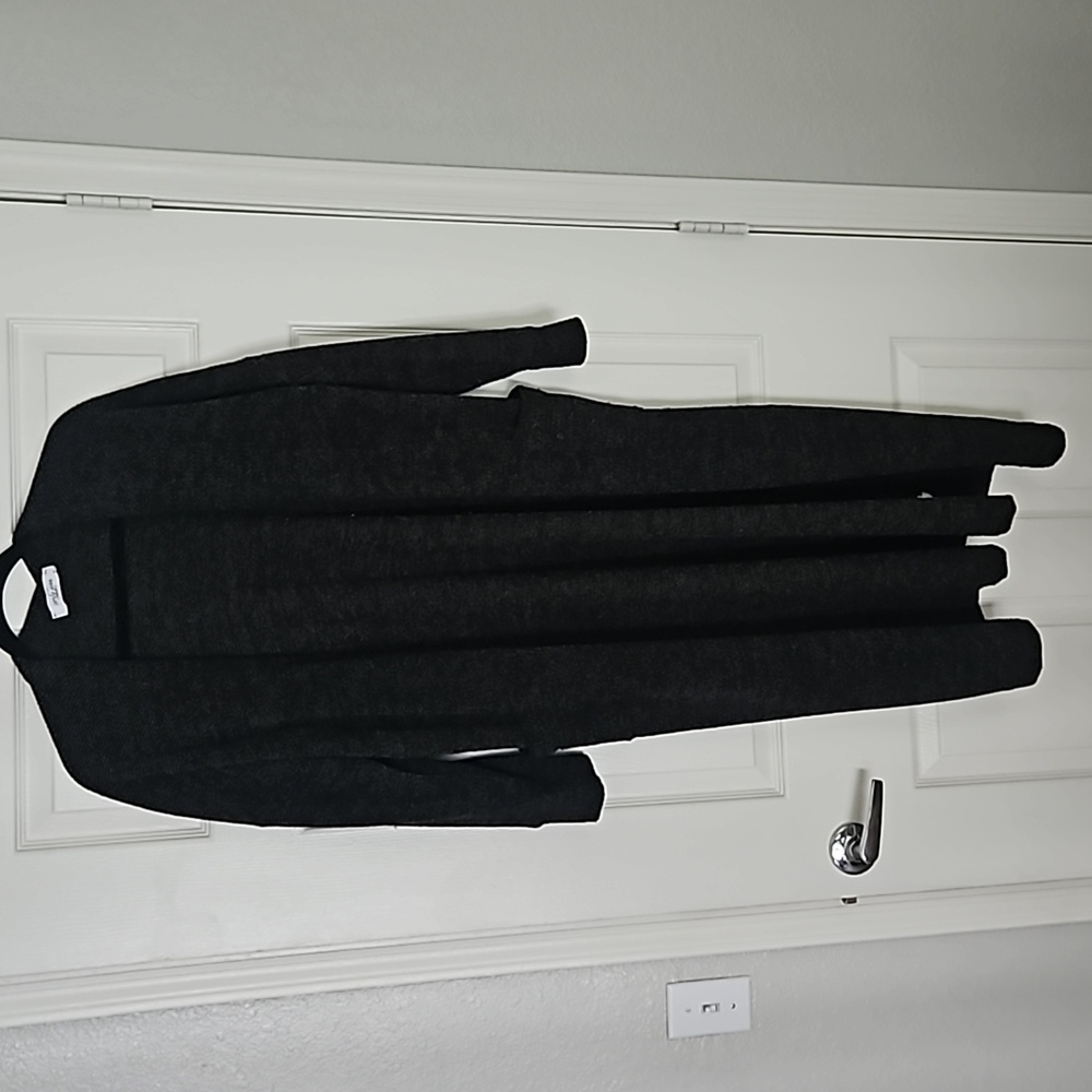Long Black Carly Jean Los Angeles Cardigan